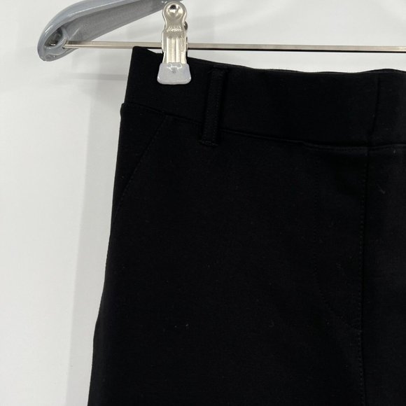 Quince Women's Black Ultra-Stretch Ponte Pants Straight Leg XS Regular 30" NWT - Picture 2 of 4